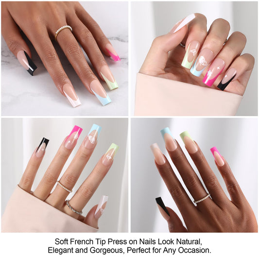 Dsixnails matte back texture close-up showing better glue adhesion and durability