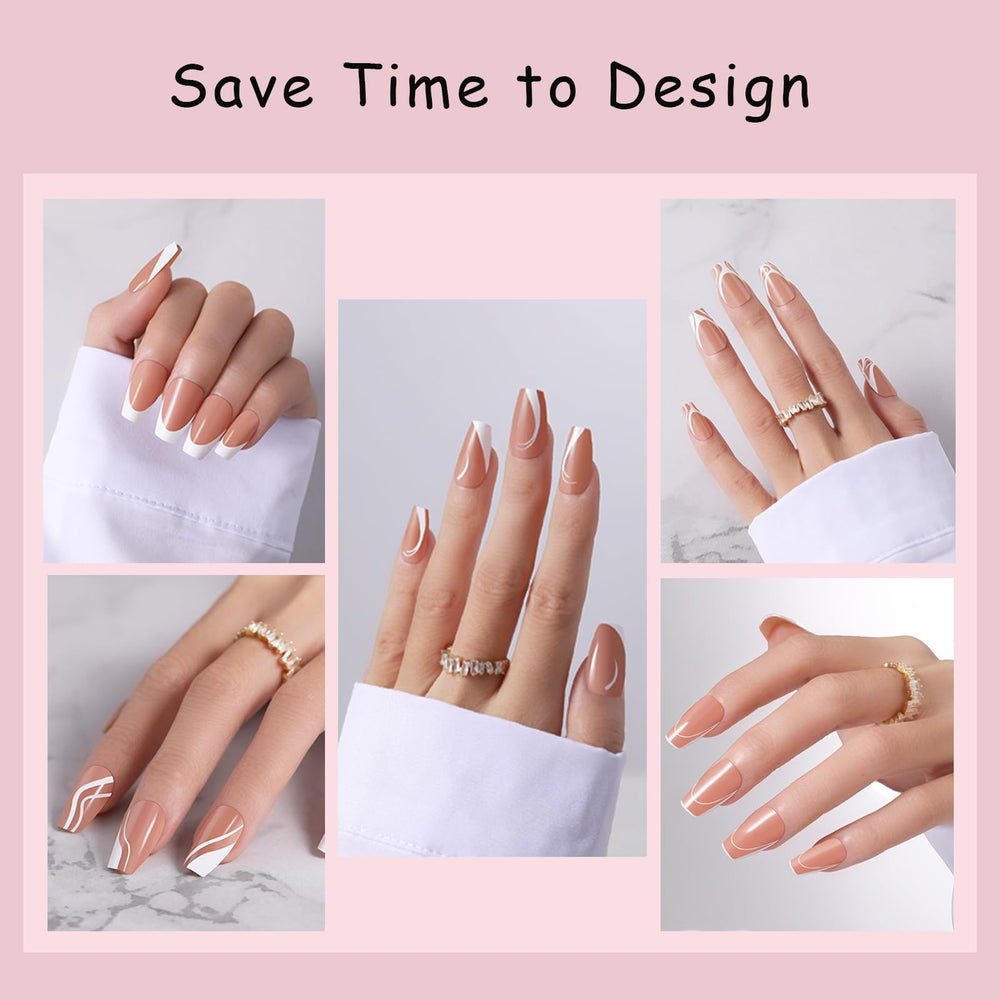 Dsixnails close-up of matte back texture improving glue adhesion and fit