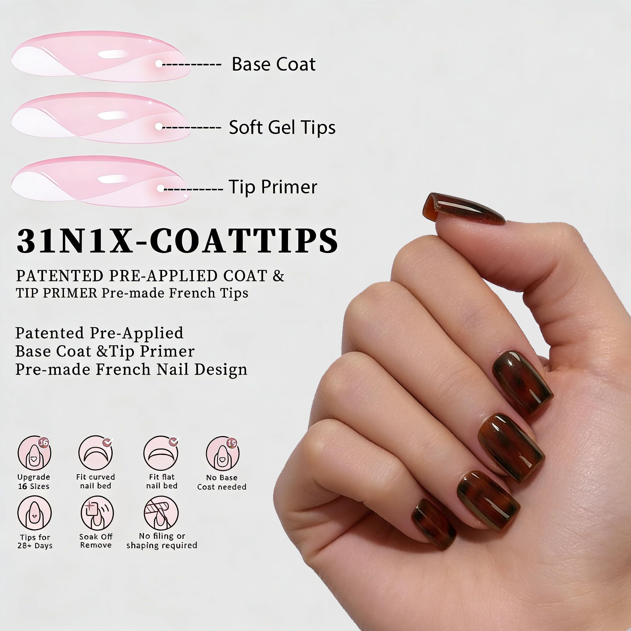 Dsixnails application on fingers demonstrating quick salon-style results