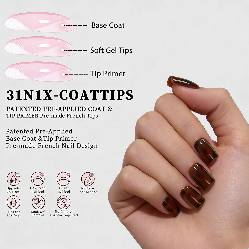 Dsixnails application on fingers demonstrating quick salon-style results