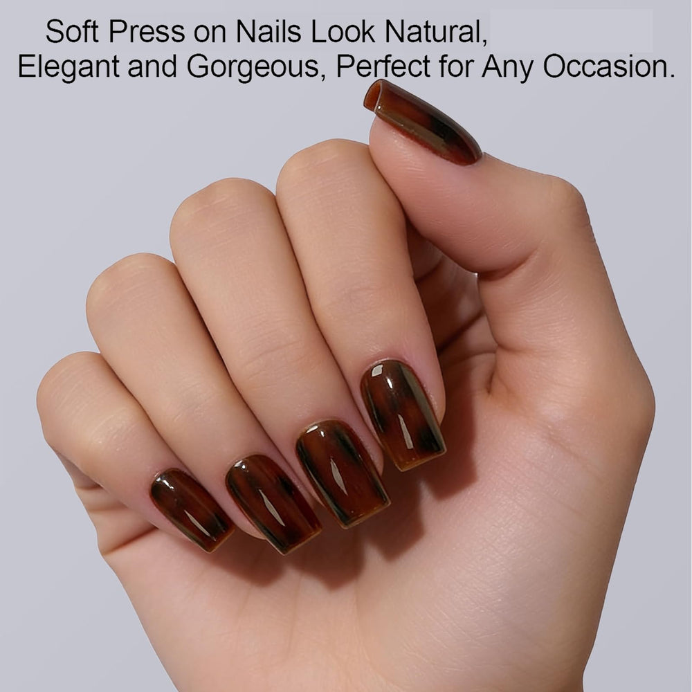 Dsixnails matte back texture close-up showing improved adhesion and stronger glue bond