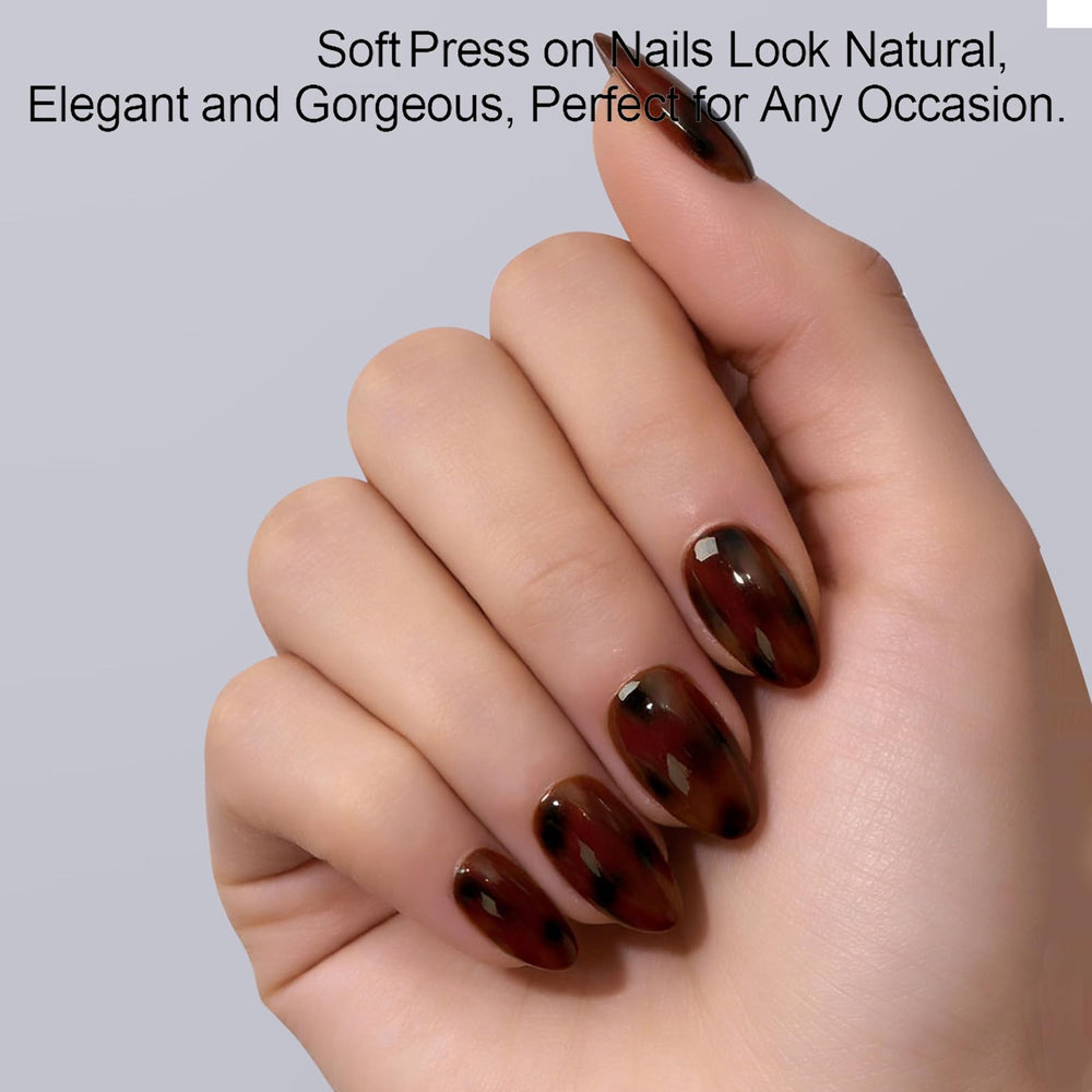 Dsixnails nails held between fingers showing size and natural fit advantage