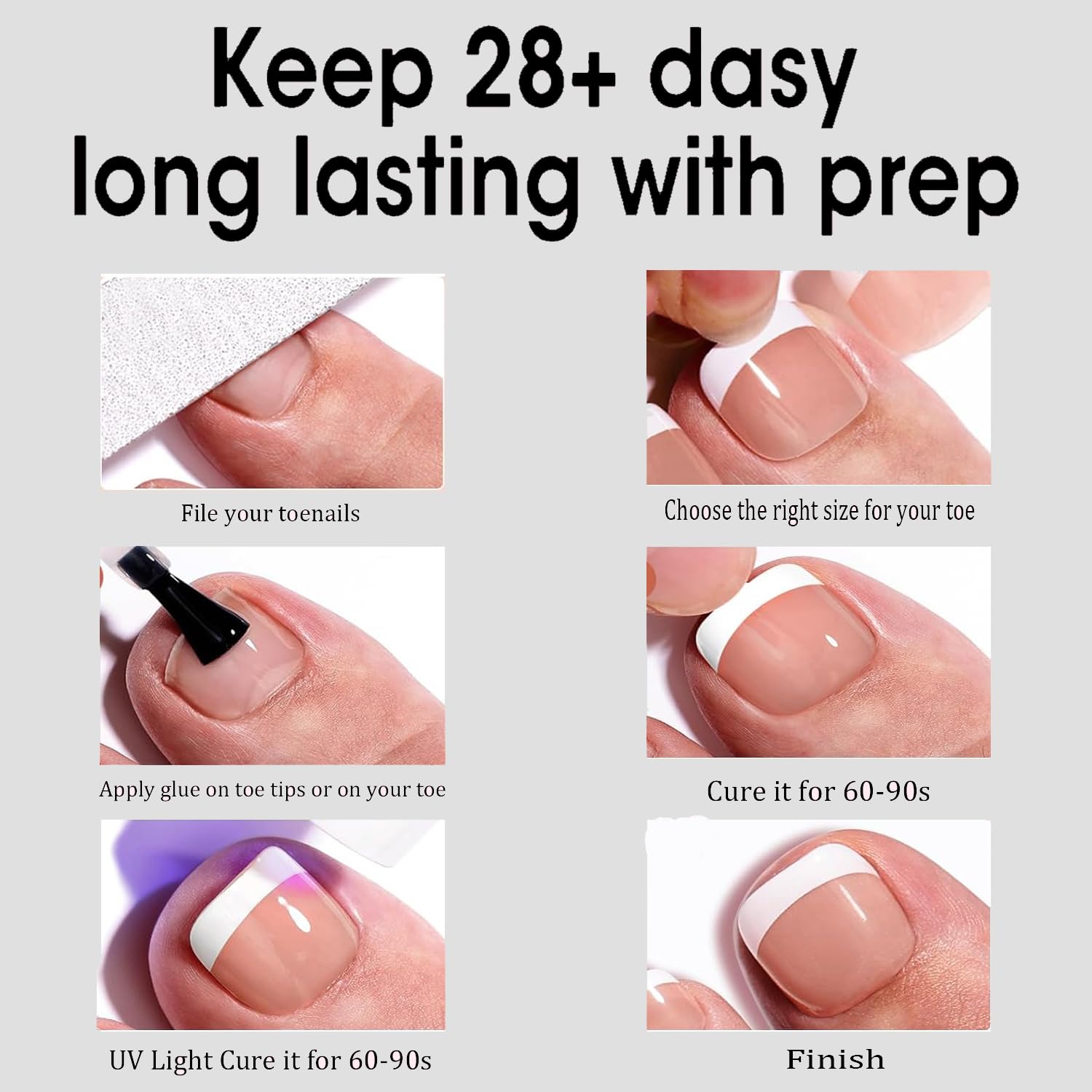 Dsixnails worn with sandals showing polished foot-ready appearance