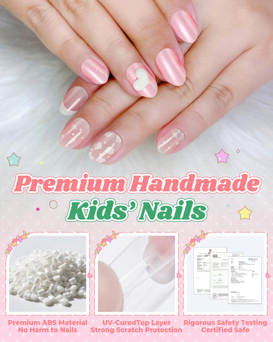 DSVANAY close-up of 3D glitter French tip design highlighting sparkle
