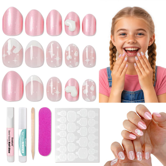 DSVANAY front packaging showing full press-on nail kit benefits