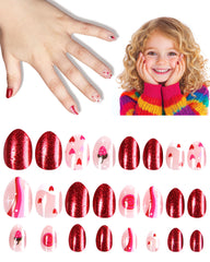 DSVANAY front packaging showing petite press-on nails and colorful designs for easy gifting