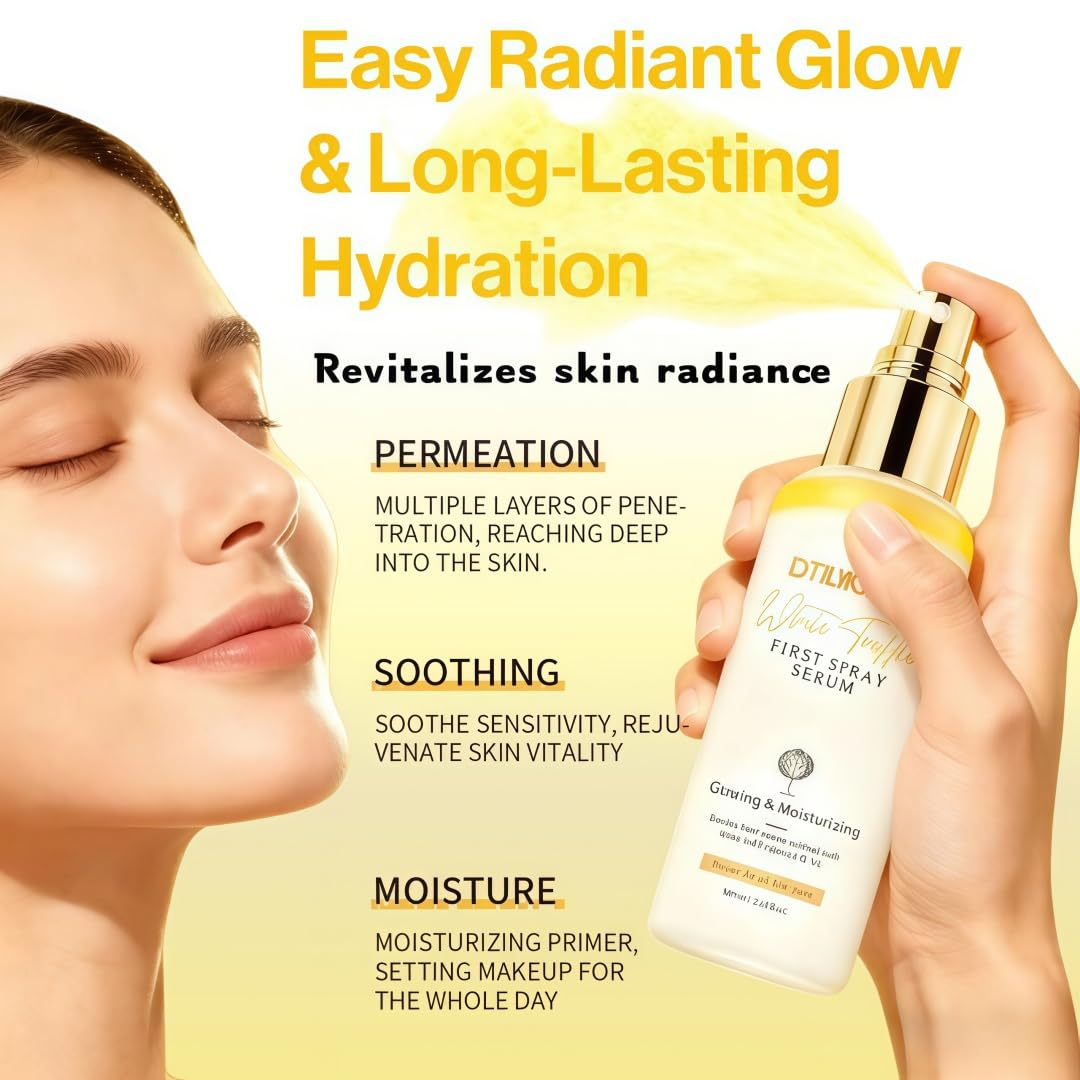 DTTLYKSYBHJ spray in hand being applied for quick on-the-go moisture boost