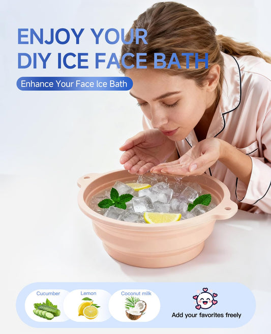 Dtuoen face bowl folded compact for travel and space-saving convenience