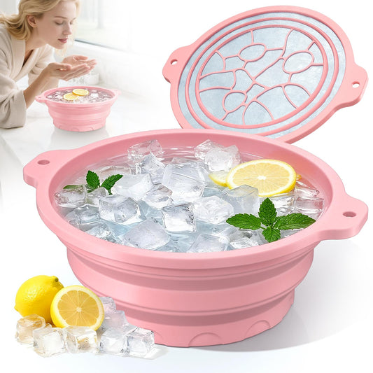 Dtuoen front view showing bowl and compact packaging, ideal for quick cold therapy