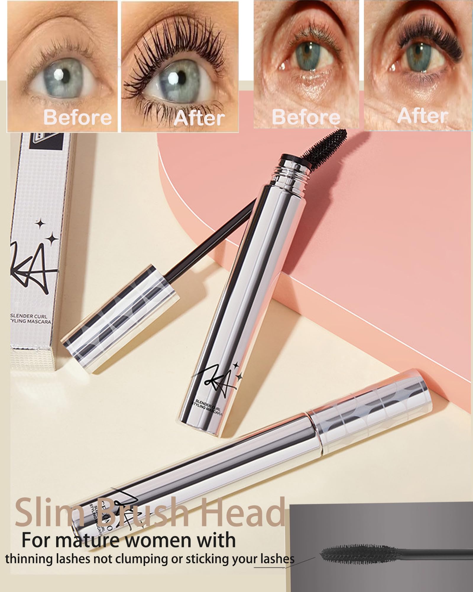 DuaTana before-and-after on thinning lashes for visible volume