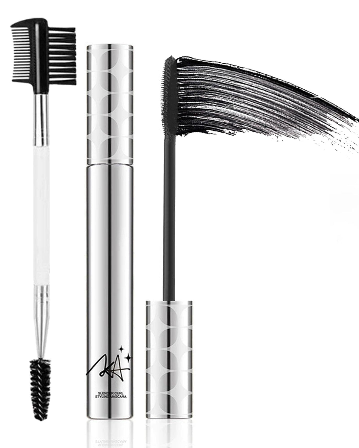 DuaTana front packaging showing mascara tube and branding benefits