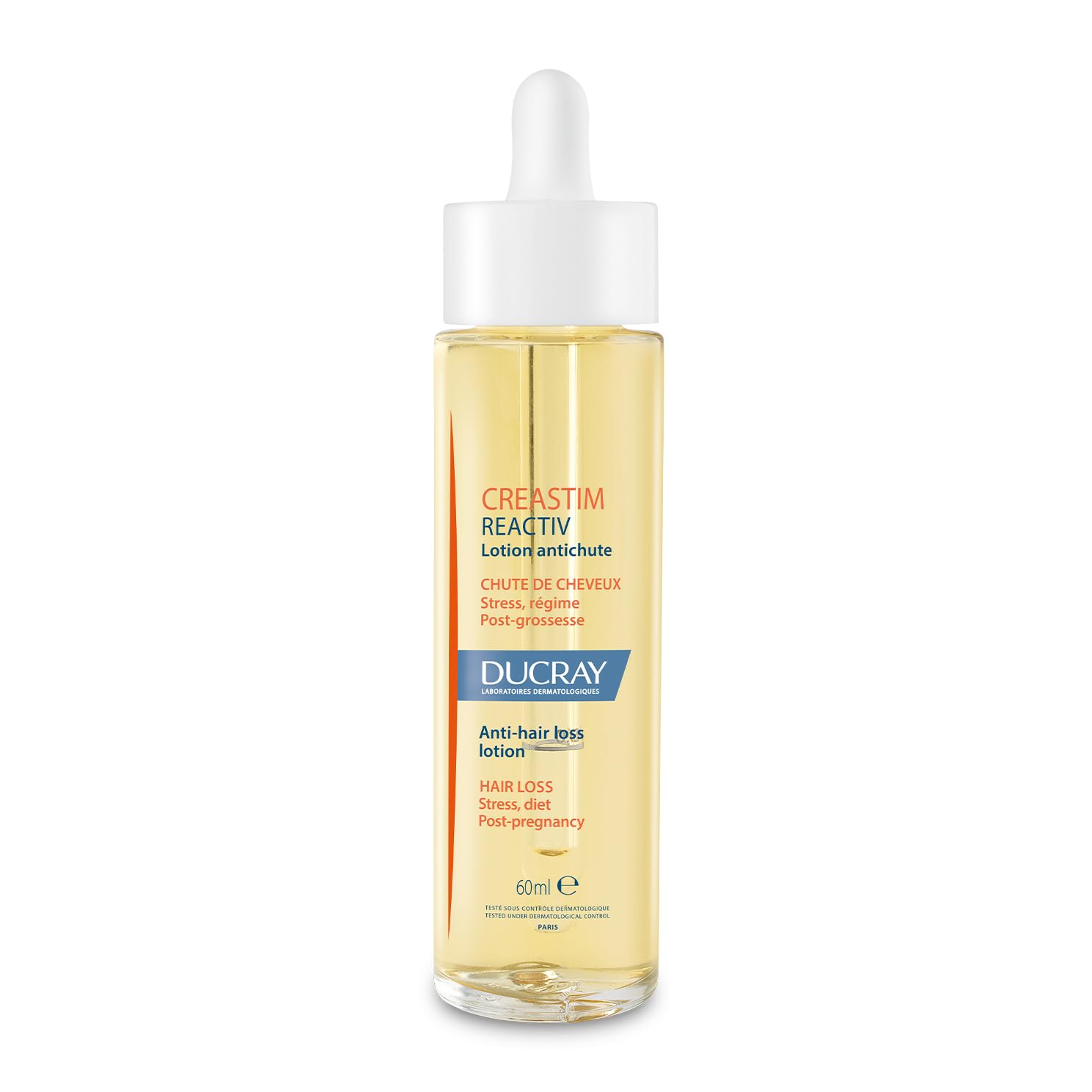 Ducray Creastim front bottle showing product and benefits