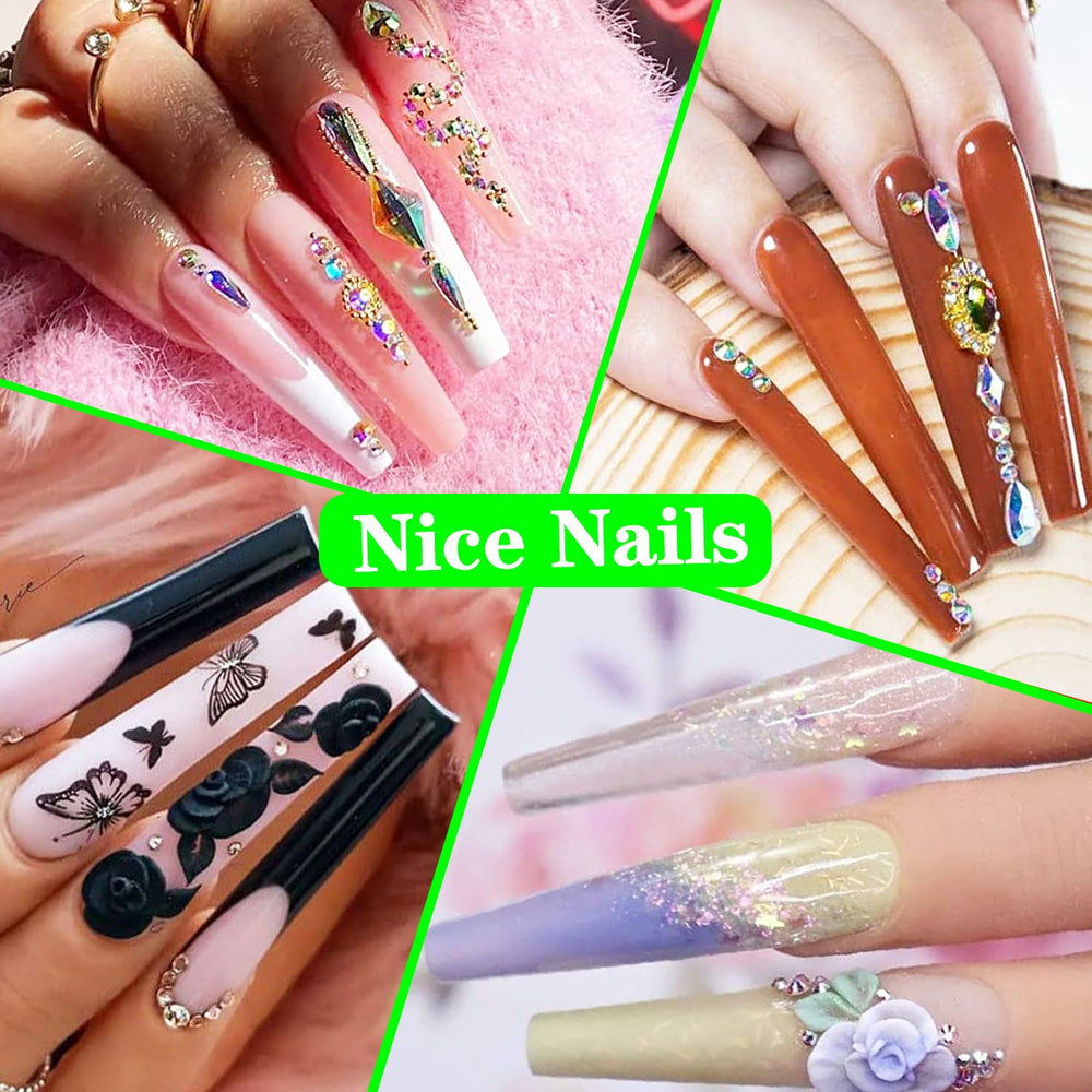 Dudjndjd filed and shaped sample nails highlighting styling versatility