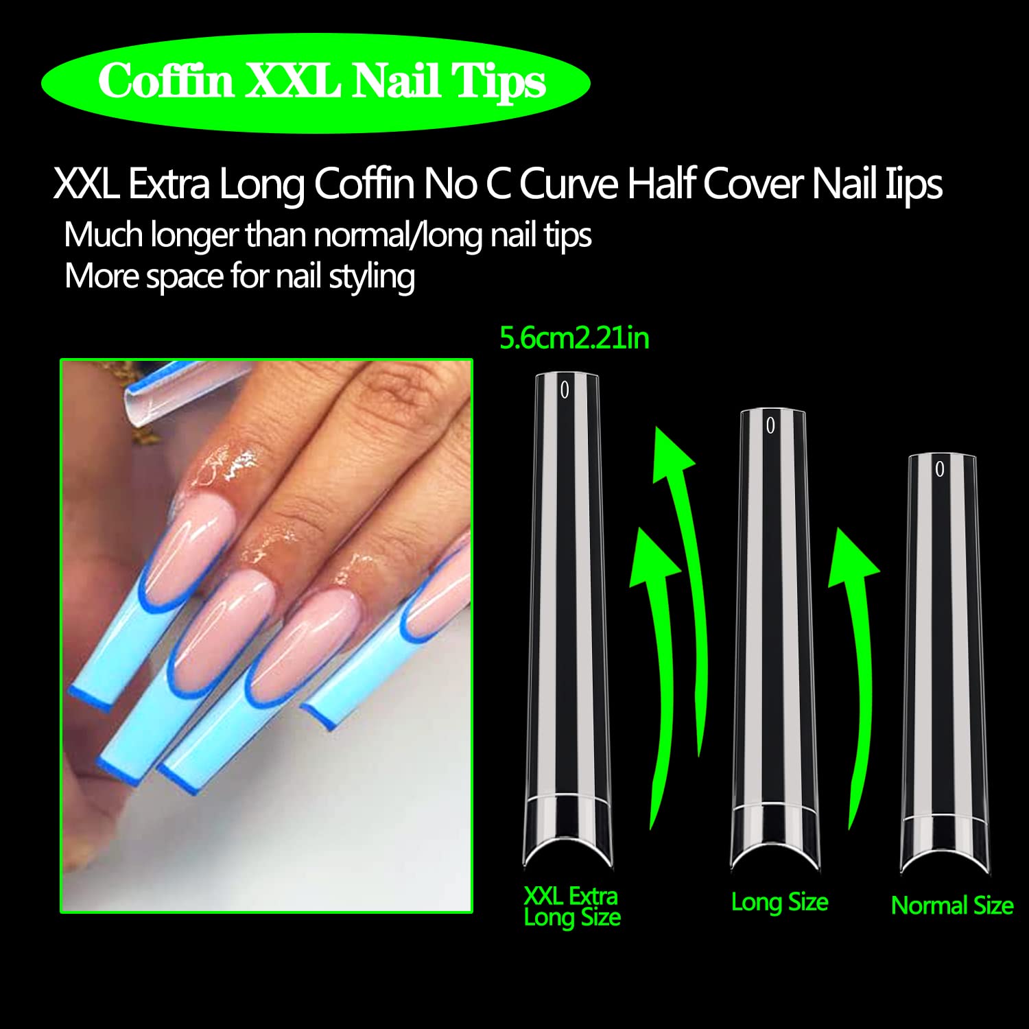 Dudjndjd pre-numbered bags with 12 sizes for fast nail matching