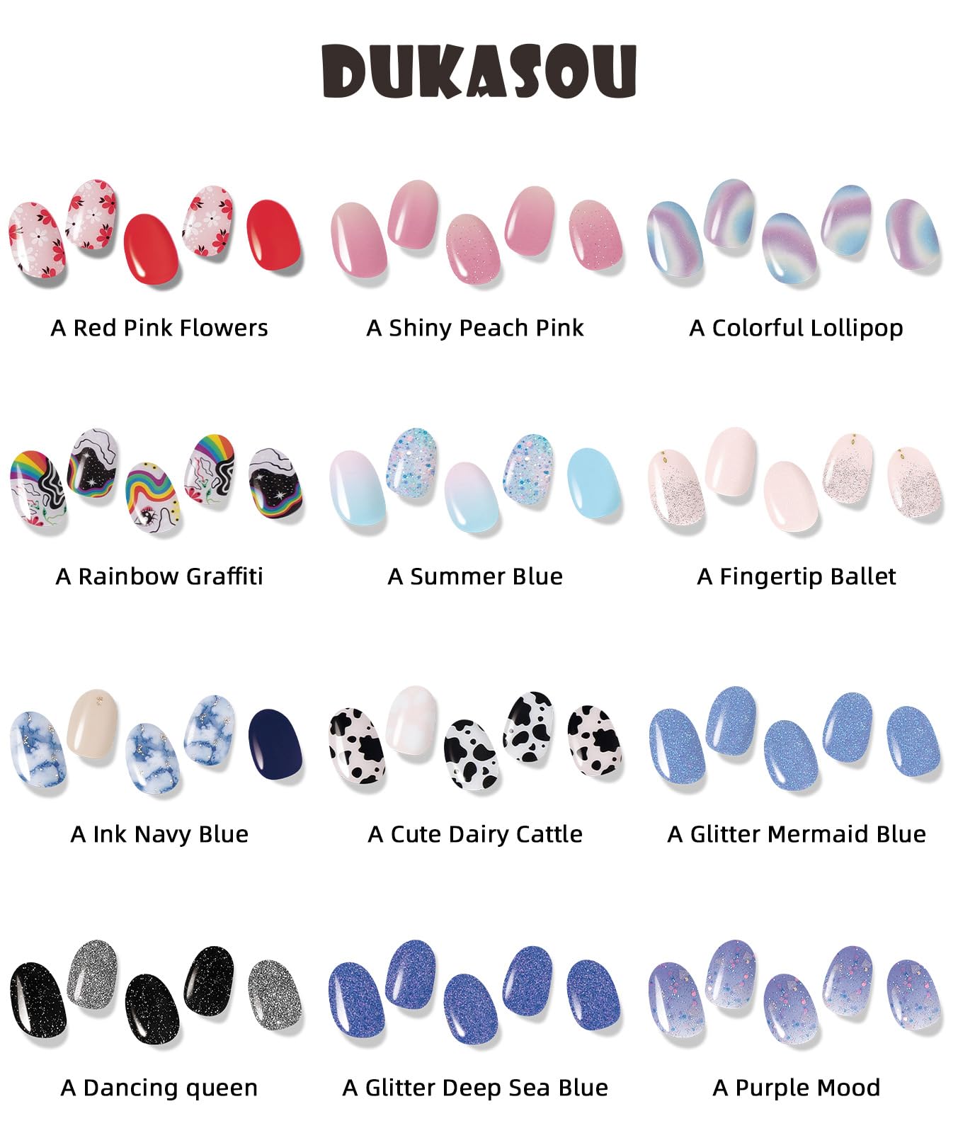 DUKASOU finished manicure in party setting demonstrating vibrant durability