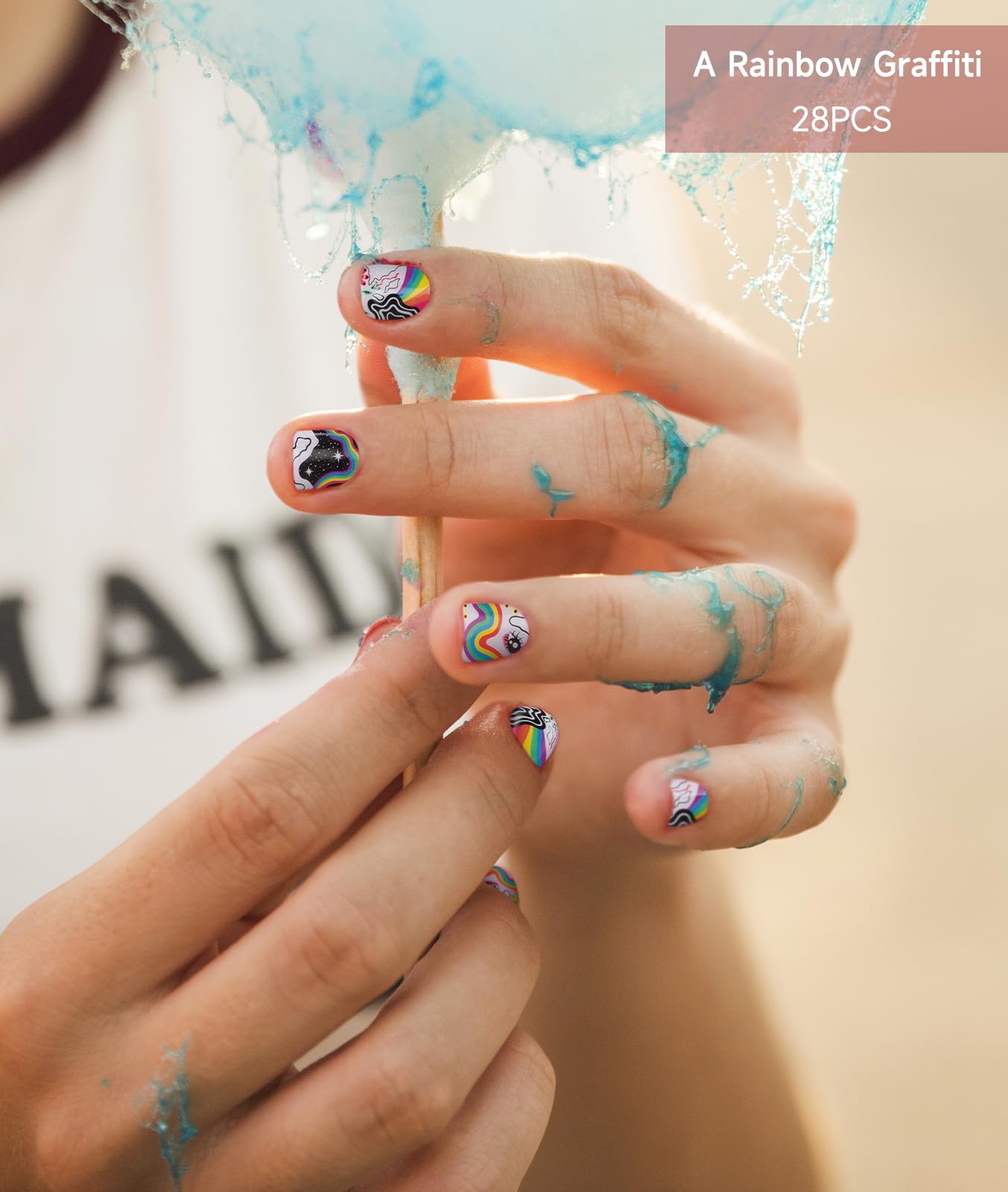 DUKASOU left-hand demo showing cured nail strips for neat professional look