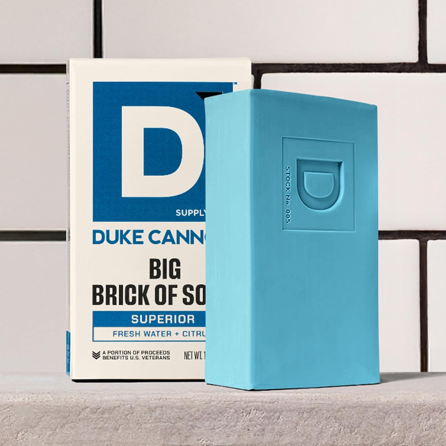Duke Cannon bar split into smaller pieces for travel convenience and savings.