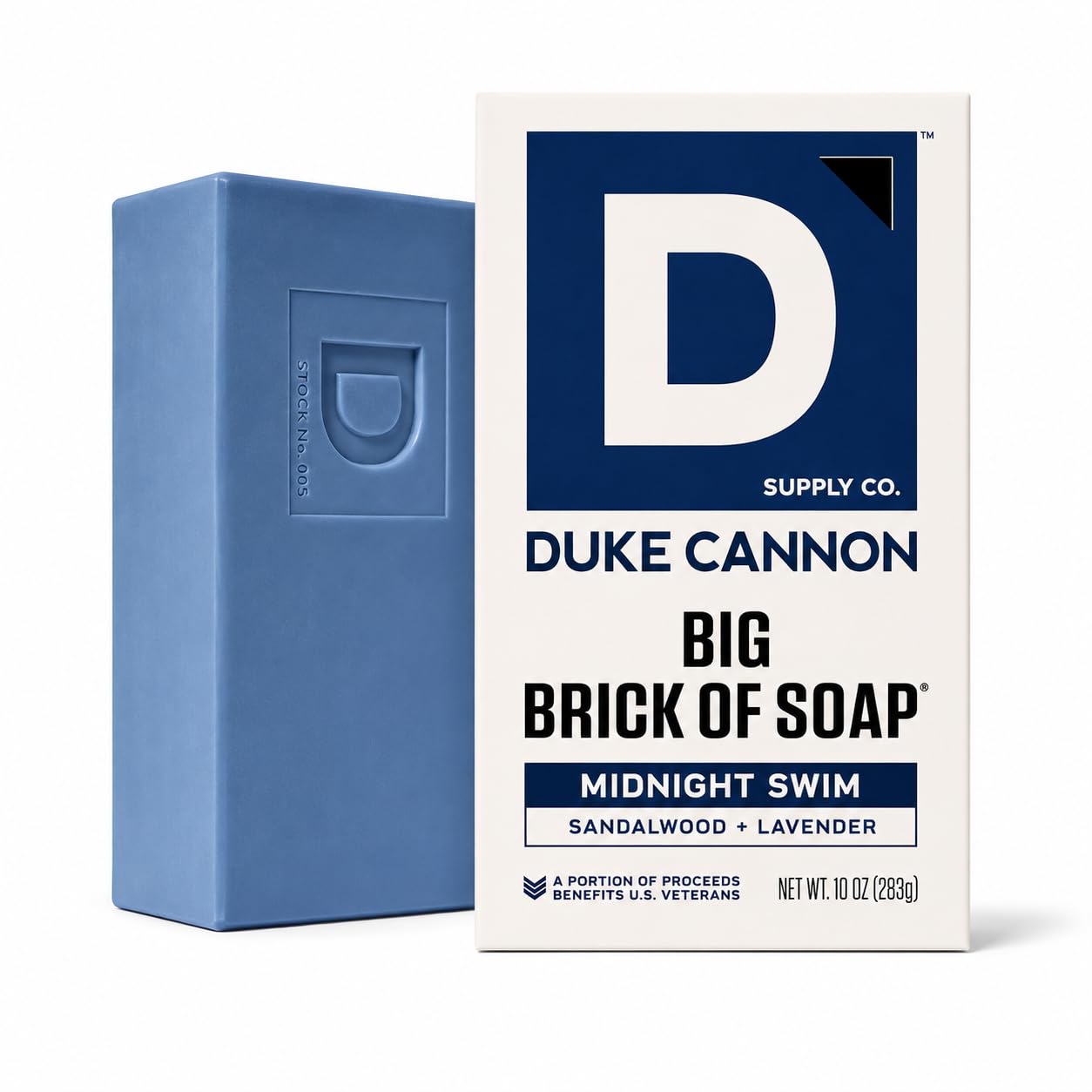 Duke Cannon label and ingredients panel highlighting quality sourcing