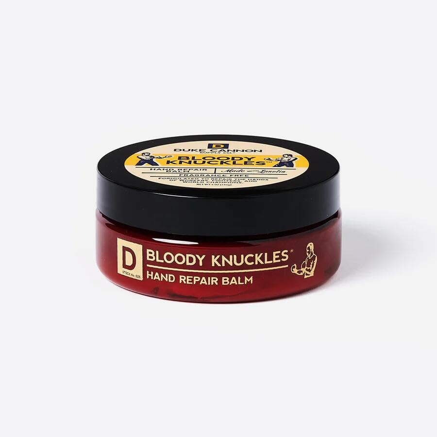 Close-up of knuckles after balm use showing smoother skin benefit