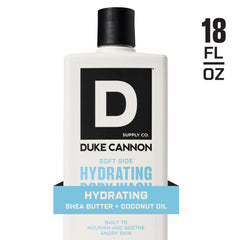 Duke Cannon gel texture pouring to show moisturizing formula benefit