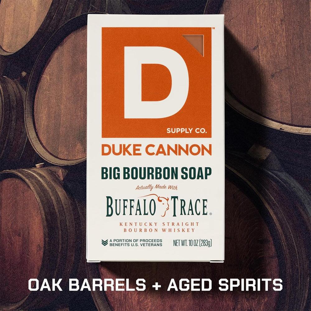 Duke Cannon close-up of soap texture reveals triple-milled creamy lather benefit