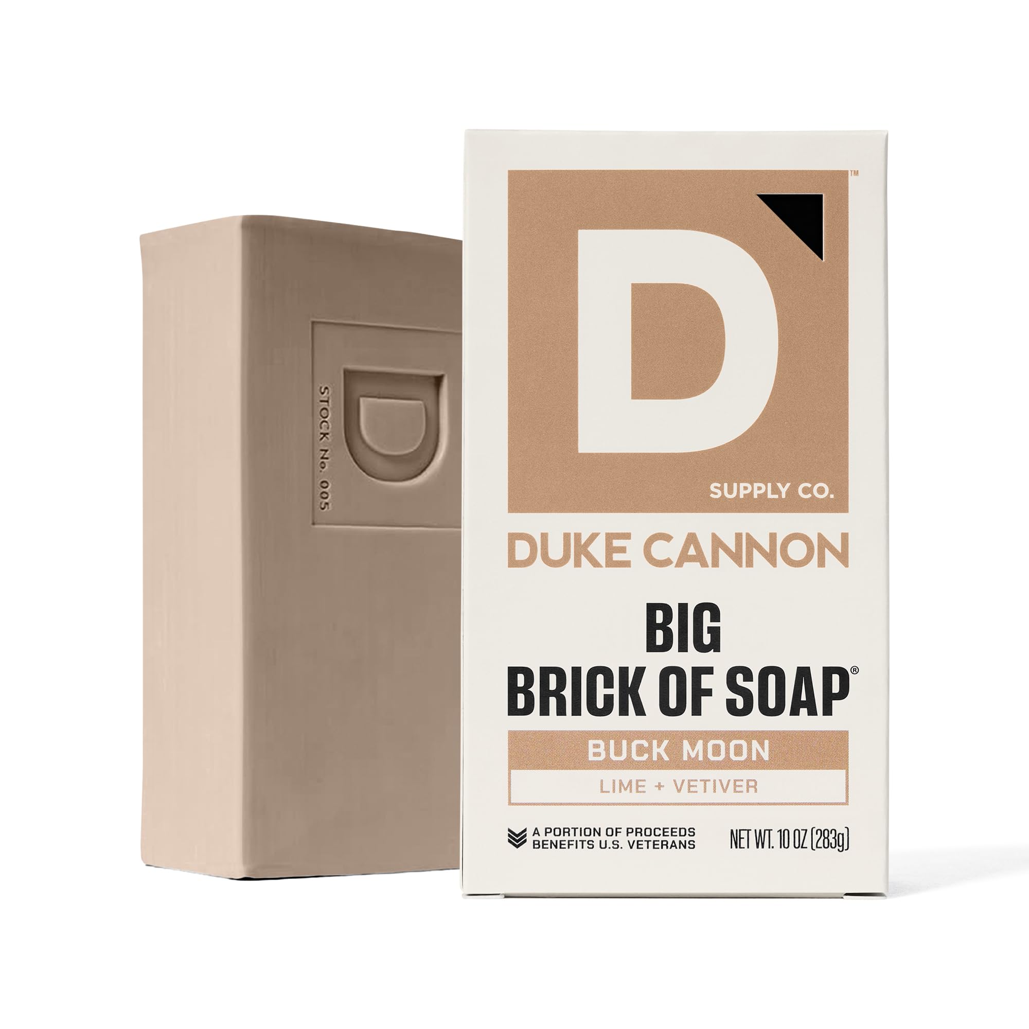 Duke Cannon Supply Co. bar resting on draining dish showing storage tip benefit