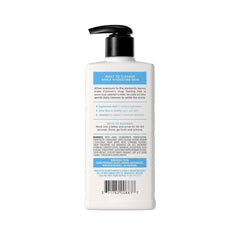 Duke Cannon texture close-up on pump highlighting creamy hydrating formula for comfortable cleansing