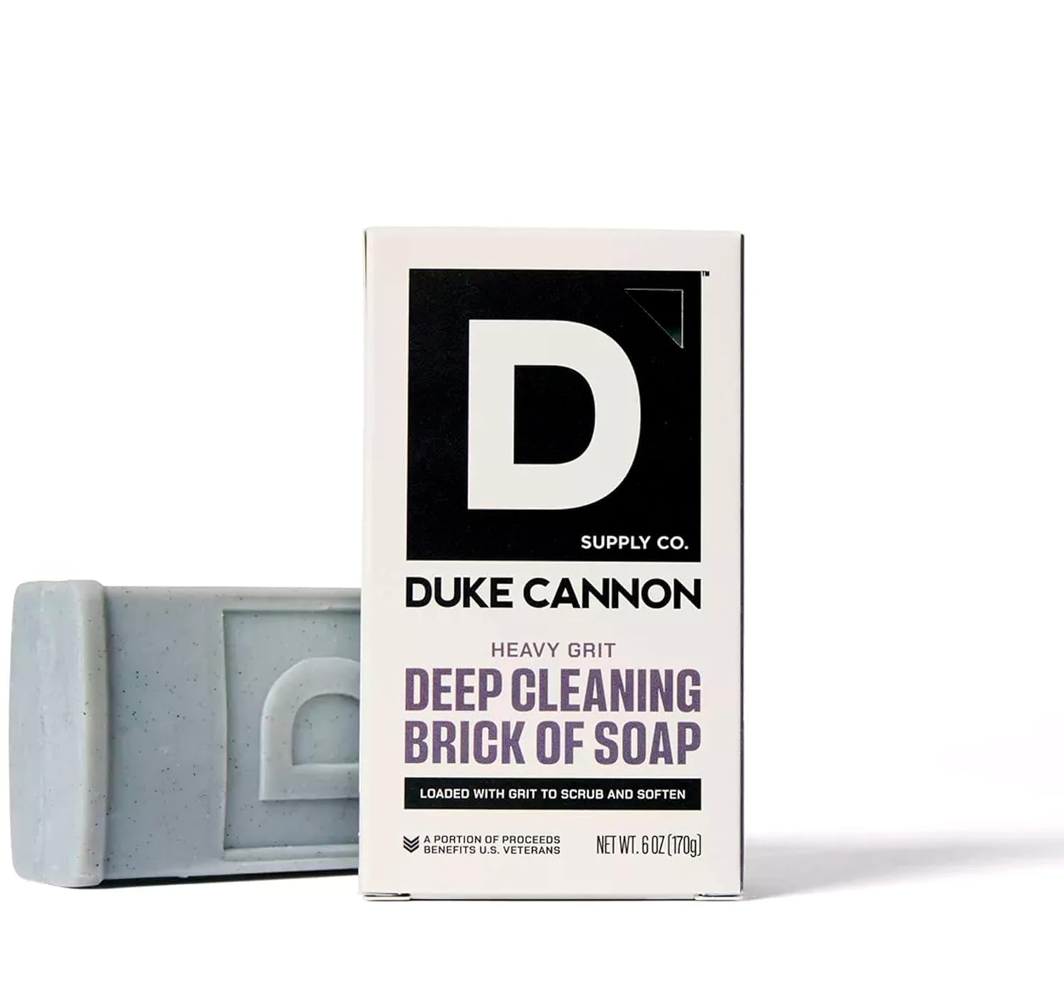 Duke Cannon front packaging showing mandarin and mint, highlights invigorating scent