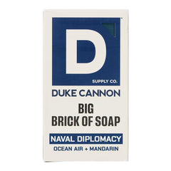 Duke Cannon front packaging showing bold branding and scent name