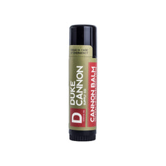 Duke Cannon front tube showing durable packaging and long-lasting size benefits