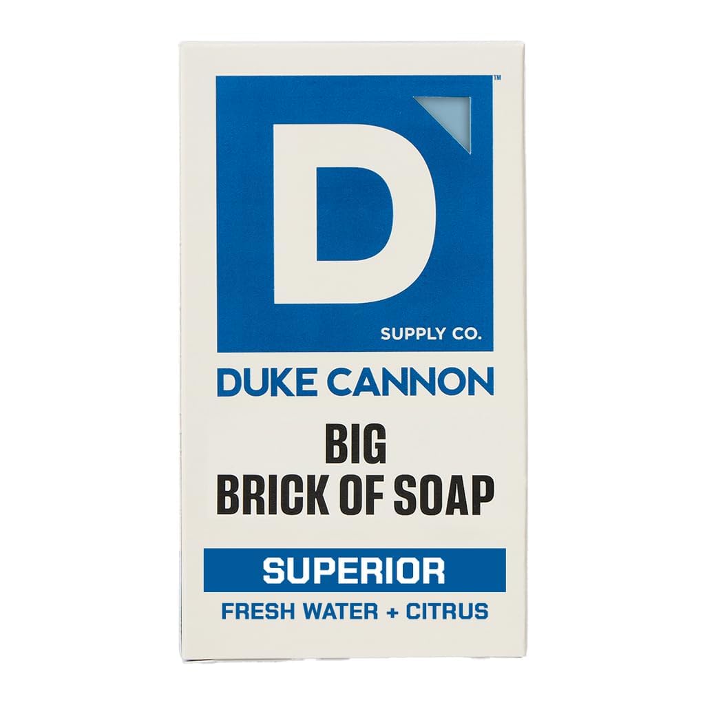 Duke Cannon Frsh Water + Citrus front packaging shows bold branding and scent.