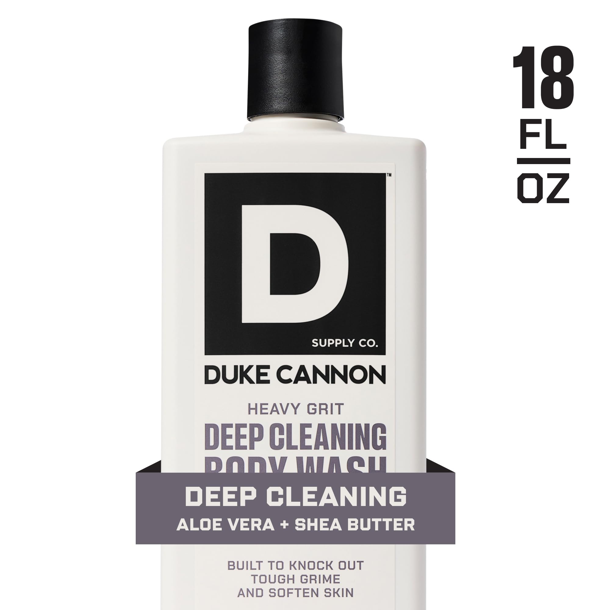 Duke Cannon in-use in shower showing effective dirt removal benefit