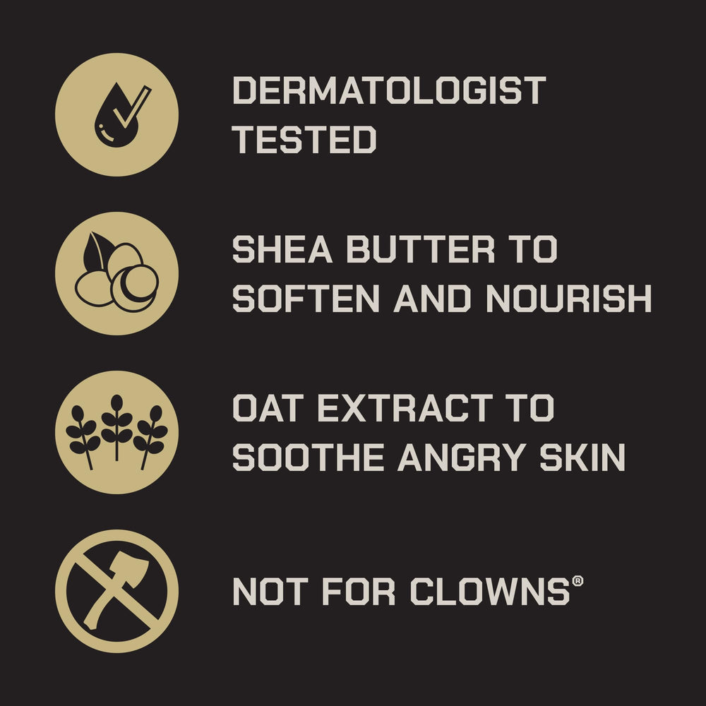 Duke Cannon label and ingredient list emphasizing clean formula benefit