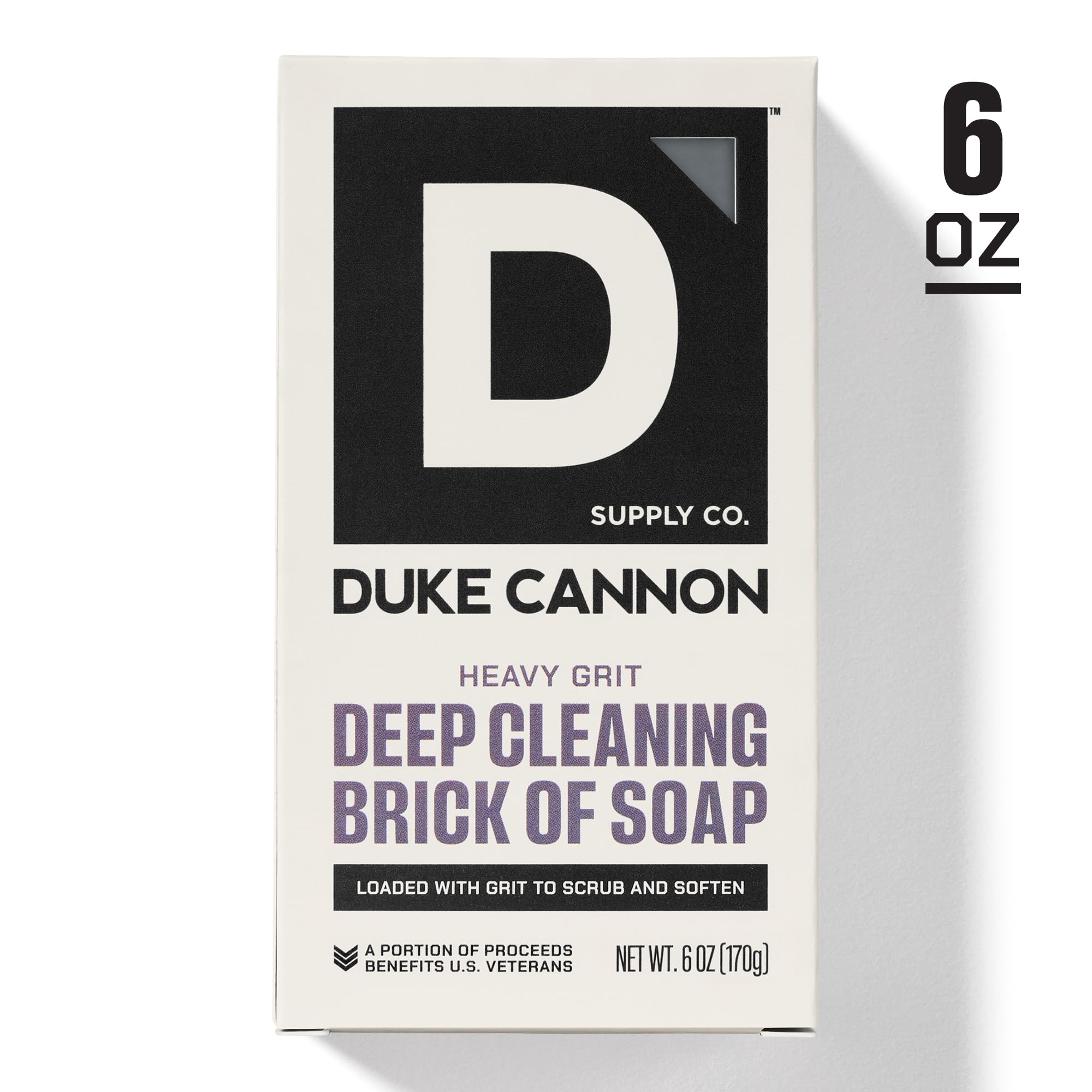 Duke Cannon lather in hand demonstrating rich scrub, boosts deep-clean confidence