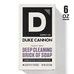 Duke Cannon lather in hand demonstrating rich scrub, boosts deep-clean confidence