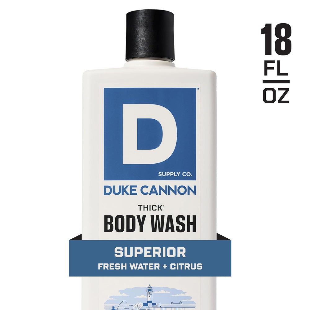 Duke Cannon rich lather on washcloth illustrating deep cleansing and exfoliation benefit