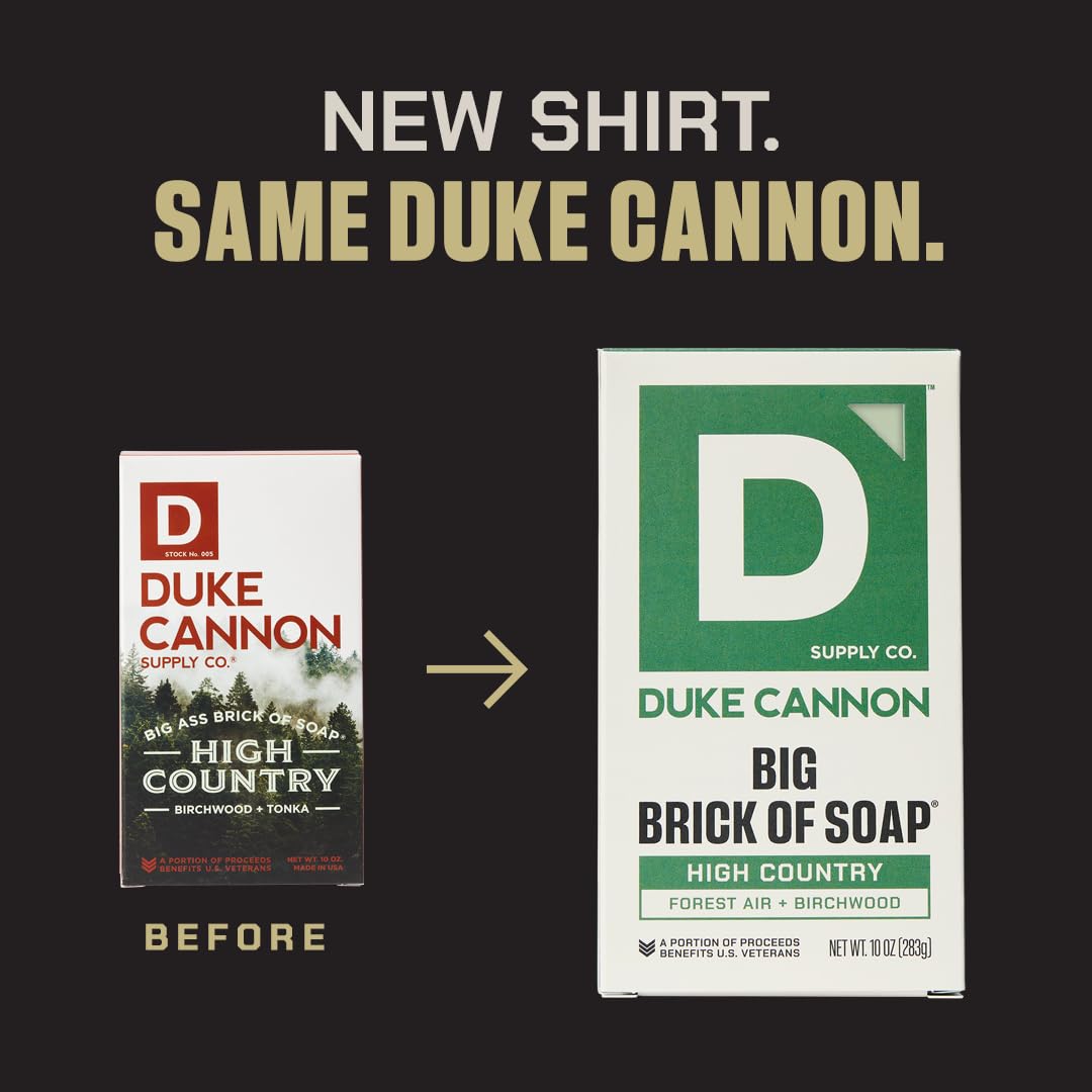 Duke Cannon Midnight Swim foam in hand demonstrating suds