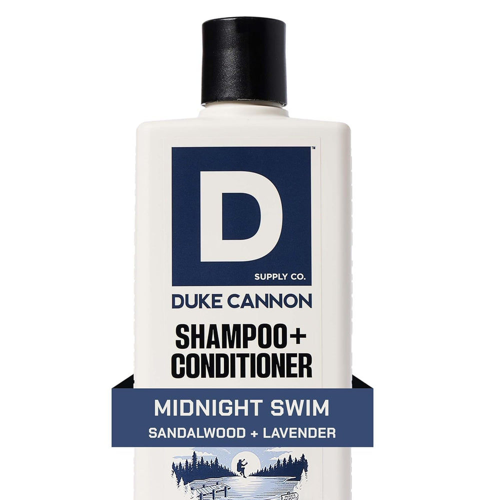 Duke Cannon tea tree, sandalwood, lavender ingredients showcasing fresh scent benefit
