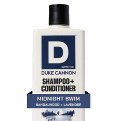 Duke Cannon tea tree, sandalwood, lavender ingredients showcasing fresh scent benefit