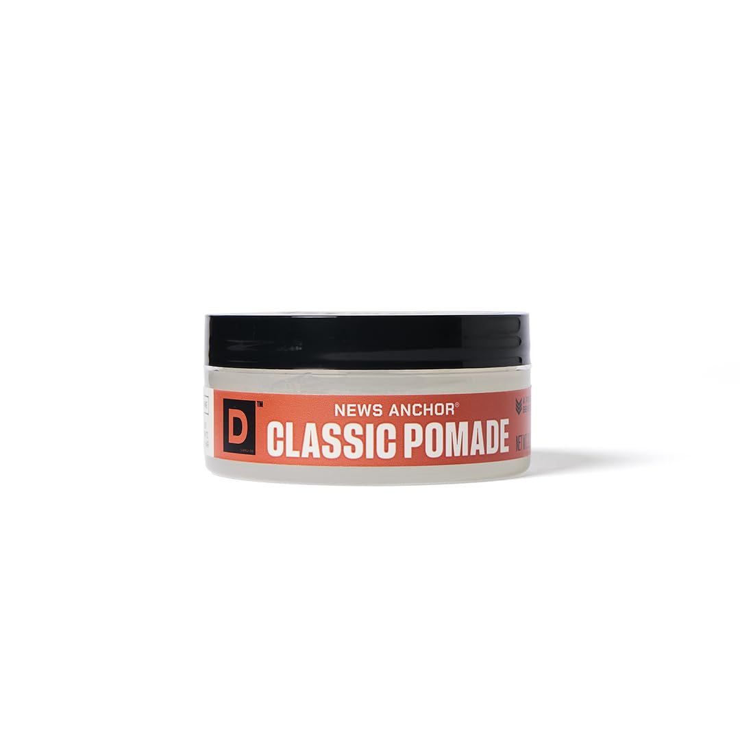 Duke Cannon pomade tin front view showing branding and product size, easy recognition benefit
