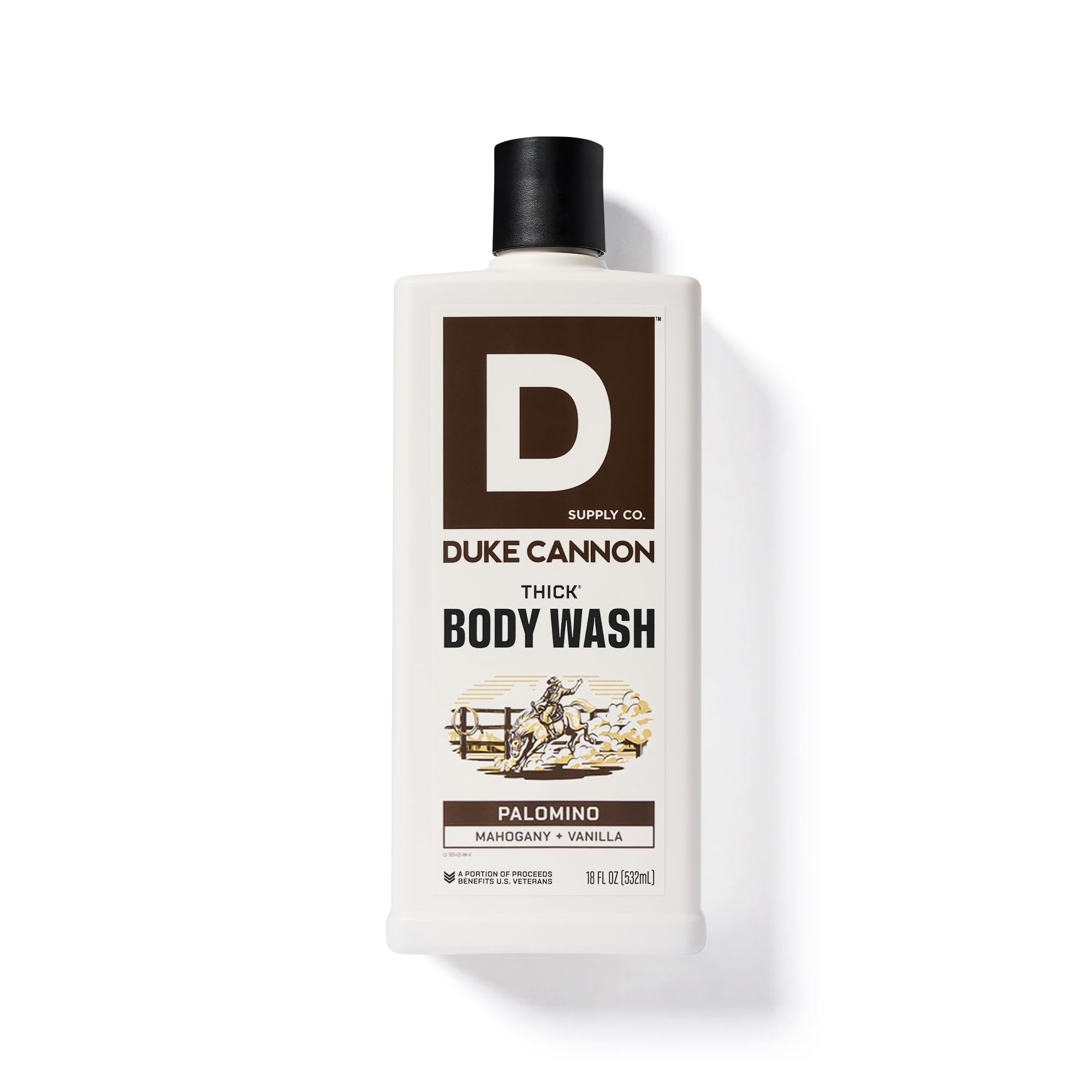 Duke Cannon in-shower lifestyle shot illustrating quick rinse and everyday use