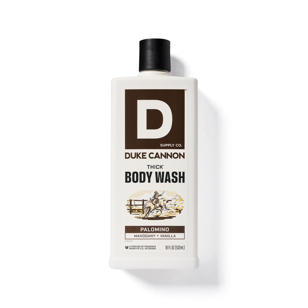 Duke Cannon in-shower lifestyle shot illustrating quick rinse and everyday use