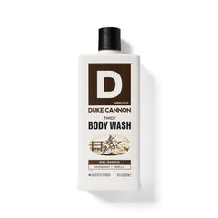 Duke Cannon in-shower lifestyle shot illustrating quick rinse and everyday use