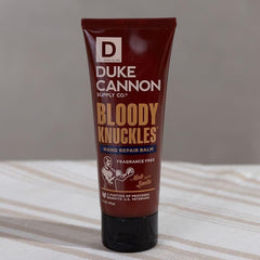 Duke Cannon texture close-up showing creamy non-greasy balm for fast absorption