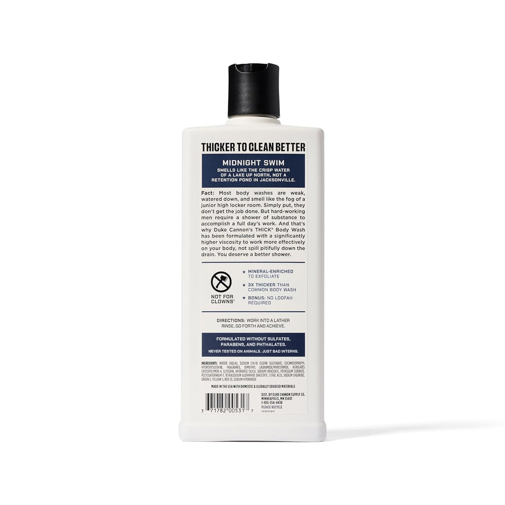 Duke Cannon gel texture on skin closeup showing gentle exfoliation benefit