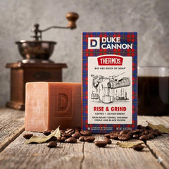 Duke Cannon soap lather in hand demonstrating rich foam and deep‑cleansing benefit