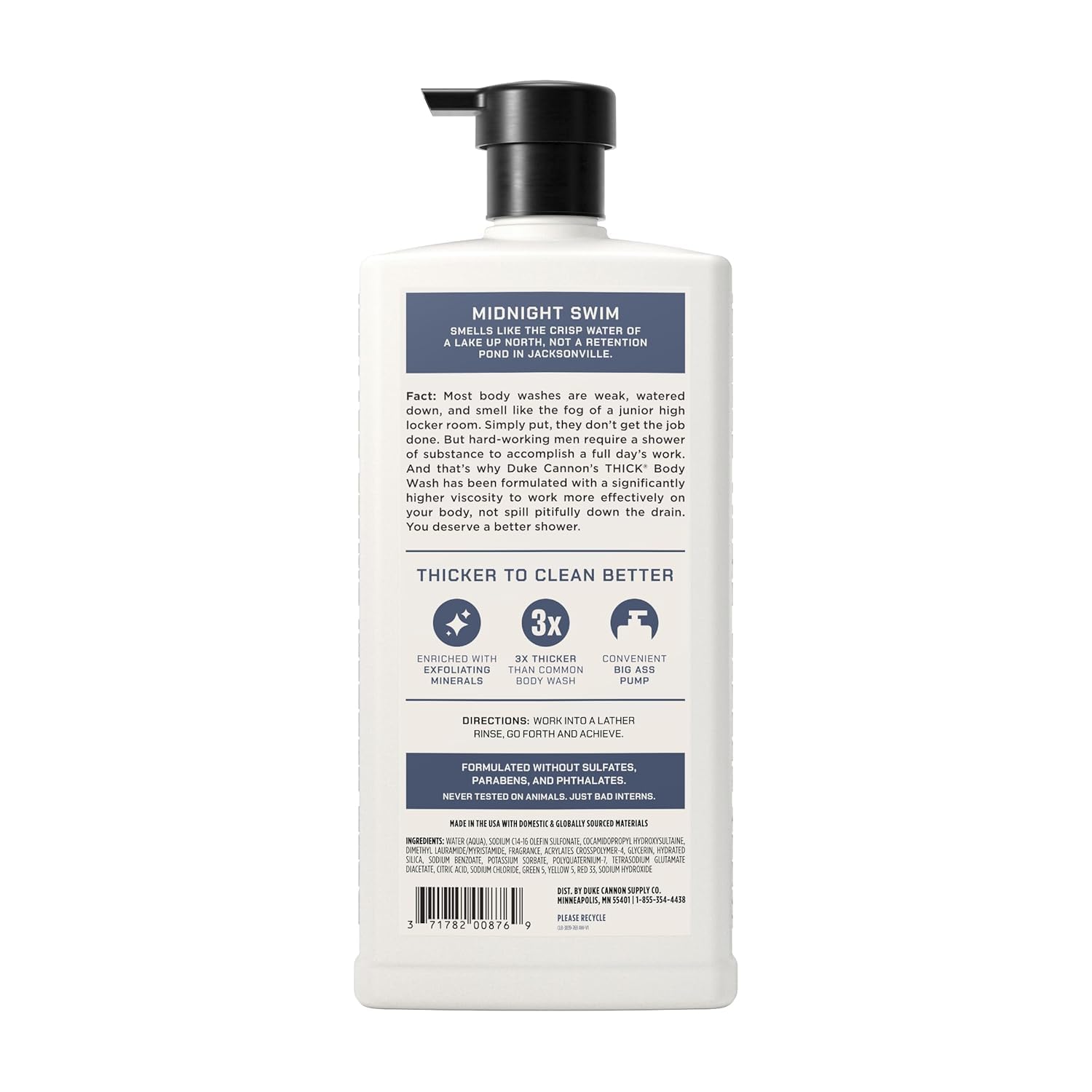 Duke Cannon thick lather close-up demonstrating rich cleansing texture and effectiveness