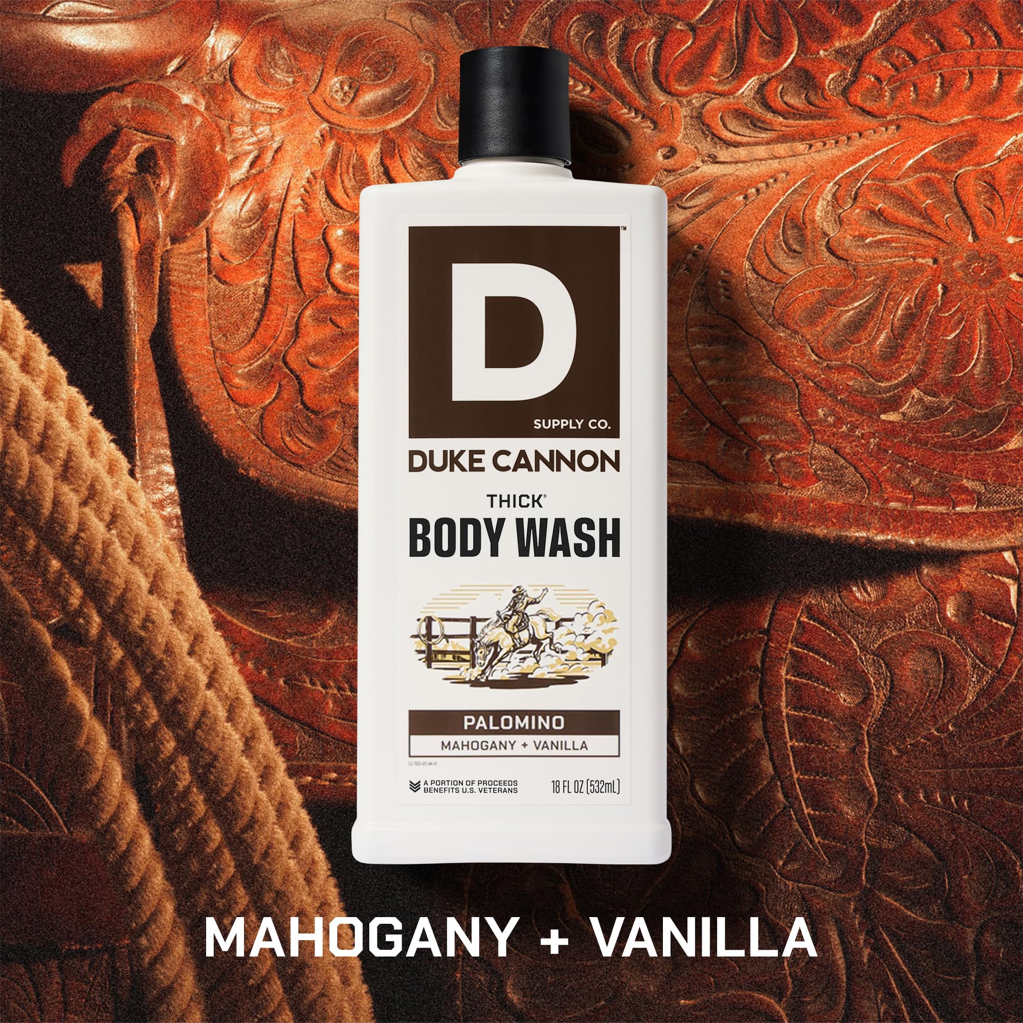 Duke Cannon close-up of thick high-viscosity texture highlighting rich lather benefit