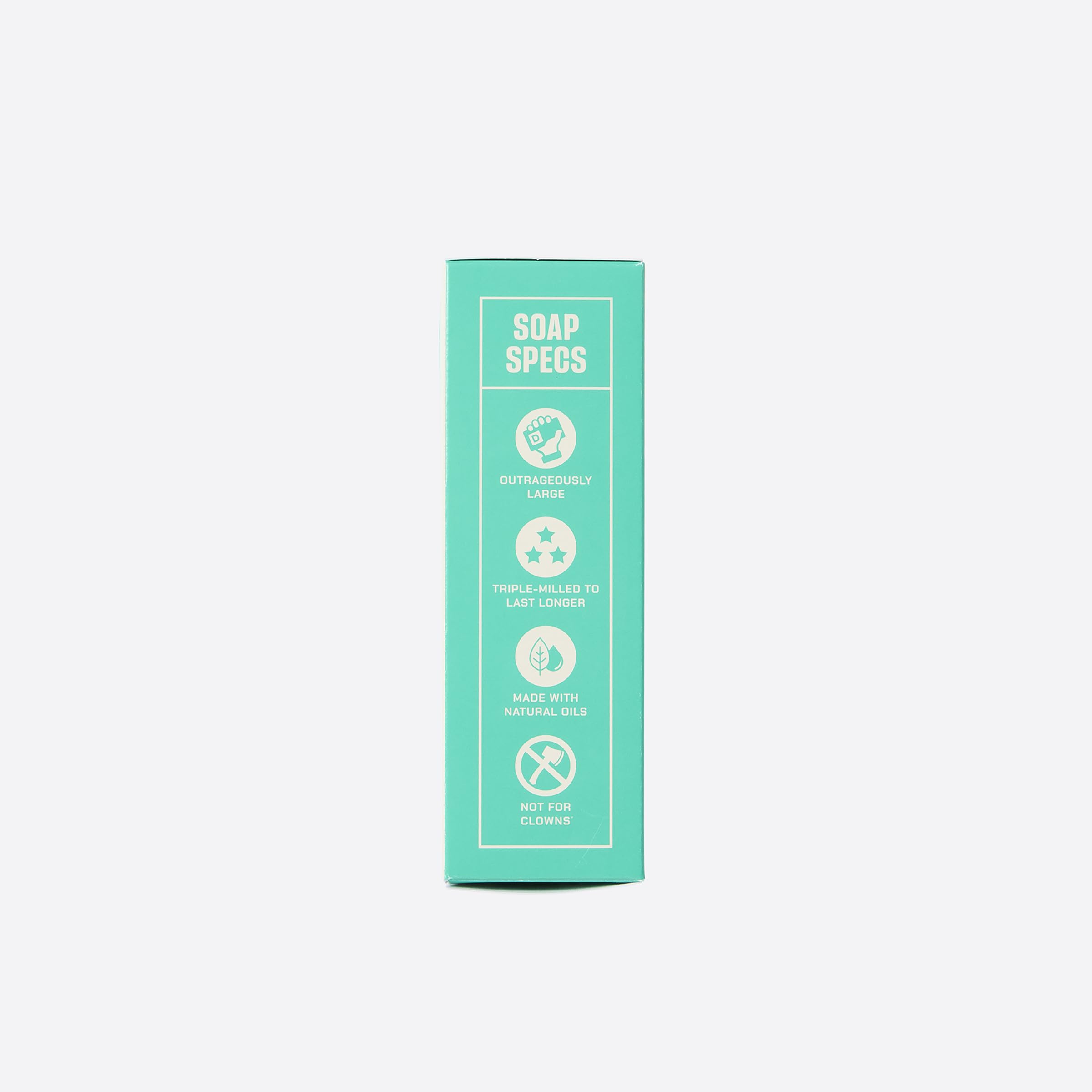 Duke Cannon bar in shower use demonstrating effective cleansing and fresh scent