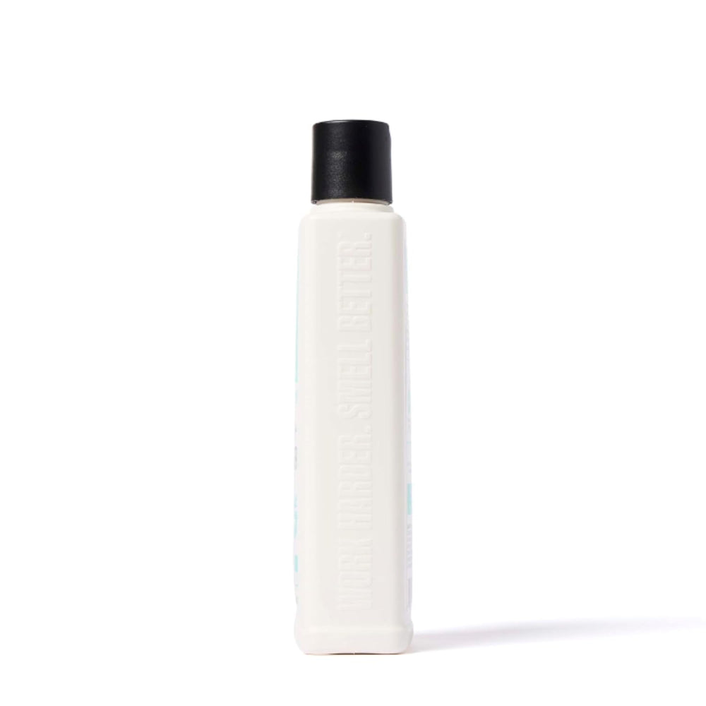 Duke Cannon Tropic Drift 14 fl oz bottle for size and travel-friendly benefit